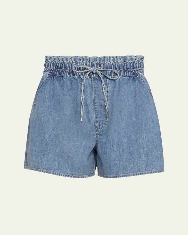 Wilder Drawstring Denim Shorts